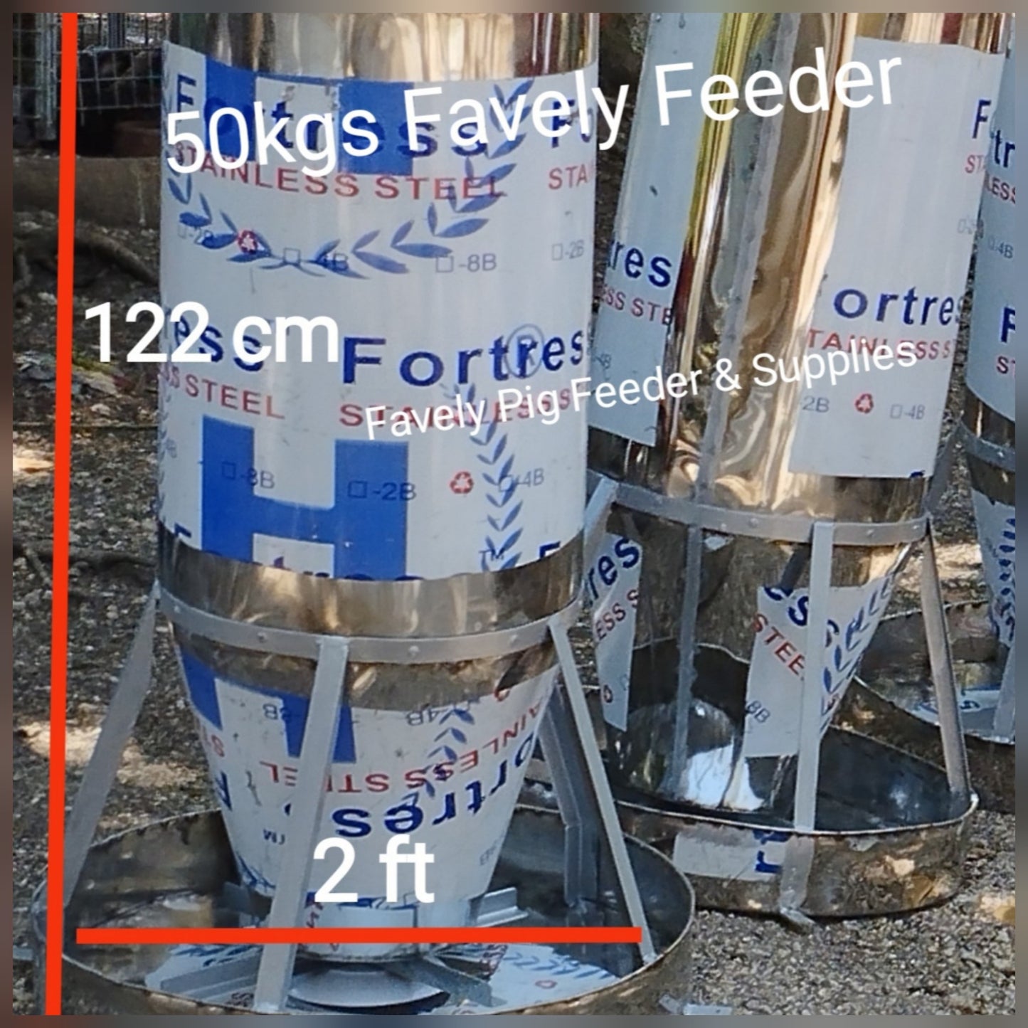 Favely 50kg Autofeeder- Stainless