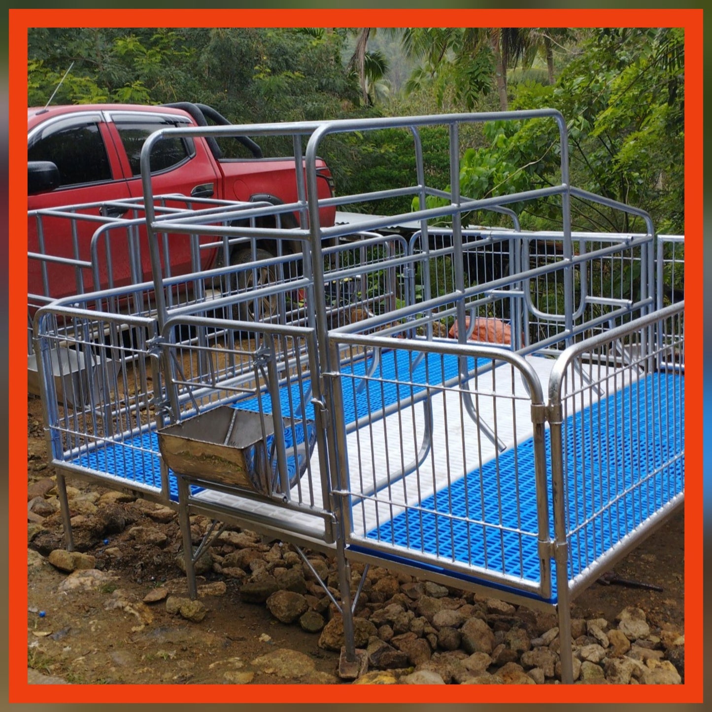 Favely Farrowing Pen Set Elevated - Single